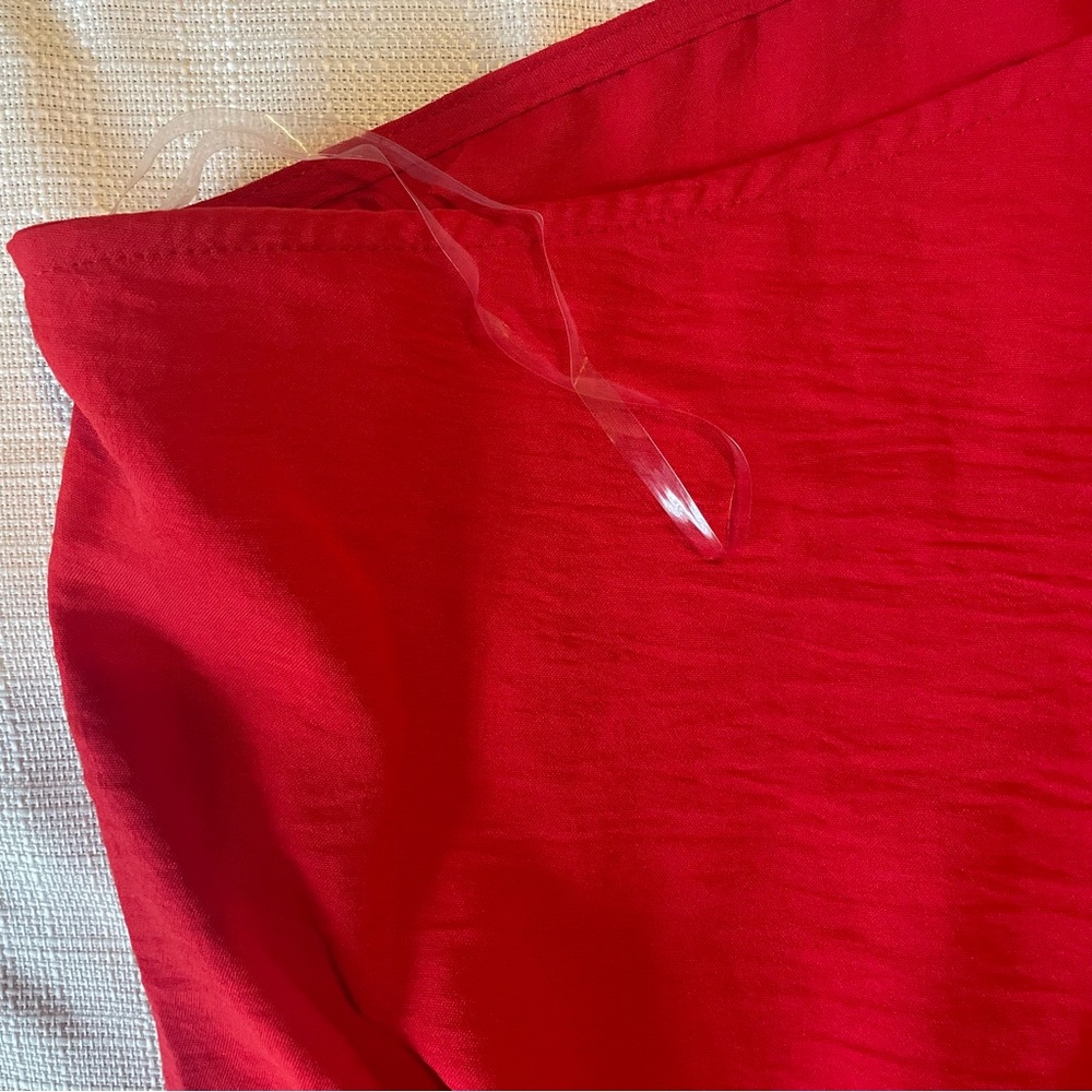 BiBi One-Shoulder Red Romper - Picture 8 of 9